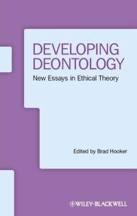 Book Cover for Developing Deontology by Brad Hooker