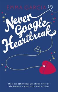 Book Cover for Never Google Heartbreak by Emma Garcia