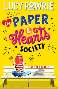 Book Cover for The Paper & Hearts Society. Book 1 by Lucy Powrie
