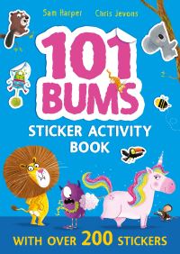 Book Cover for 101 Bums Sticker Activity Book by Sam Harper
