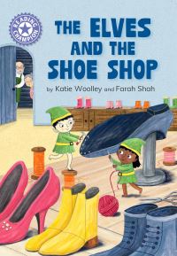 Book Cover for The Elves and the Shoe Shop by Katie Woolley