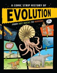 Book Cover for A Comic Strip History of Evolution by Anna Claybourne