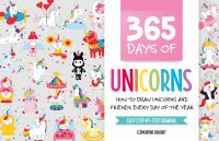 Book Cover for 365 Days of Unicorns by Clémentine Derodit