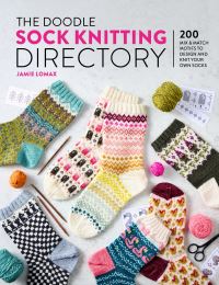 Book Cover for The Doodle Sock Knitting Directory by Jamie Lomax