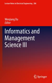 Book Cover for Informatics and Management Science. III by International Conference on Informatics and management Science, Wenjiang Du