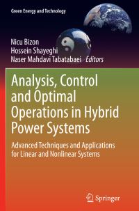 Book Cover for Analysis, Control and Optimal Operations in Hybrid Power Systems by Nicu Bizon, Hossein Shayeghi, Naser Mahdavi Tabatabaei