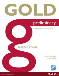 Book Cover for Gold Preliminary Teacher's Book by Lindsay Warwick, Clare Walsh