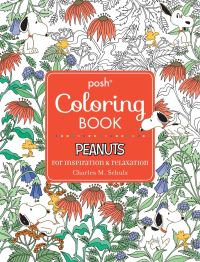 Book Cover for Posh Adult Coloring Book by Charles M Schulz
