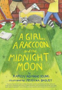 Book Cover for A Girl, a Raccoon, and the Midnight Moon by Karen Romano Young