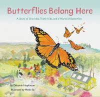 Book Cover for Butterflies Belong Here by Deborah Hopkinson