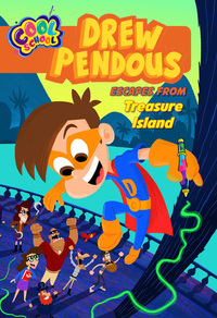 Book Cover for Drew Pendous Escapes from Treasure Island by David Lewman