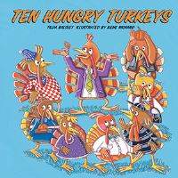 Book Cover for Ten Hungry Turkeys by Tilda Balsley
