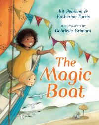 Book Cover for The Magic Boat by Kit Pearson, Katherine Farris