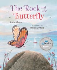 Book Cover for The Rock and the Butterfly by Kathy Stinson