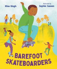 Book Cover for Barefoot Skateboarders by Rina Singh