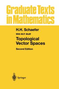 Book Cover for Topological Vector Spaces by HH Schaefer