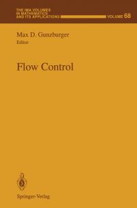 Book Cover for Flow Control by Max D Gunzburger