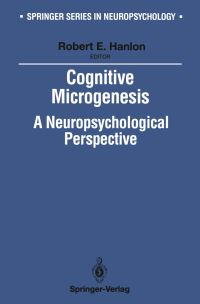 Book Cover for Cognitive Microgenesis by Robert E Hanlon, Anne Harrington