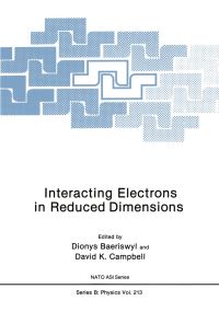 Book Cover for Interacting Electrons in Reduced Dimensions by Dionys Baeriswyl, David K Campbell
