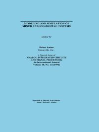 Book Cover for Modeling and Simulation of Mixed Analog-Digital Systems by B Antao