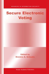 Book Cover for Secure Electronic Voting by Dimitris Gritzalis