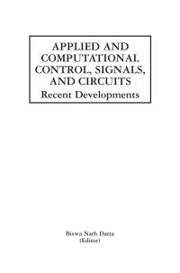 Book Cover for Applied and Computational Control, Signals, and Circuits by Biswa Nath Datta