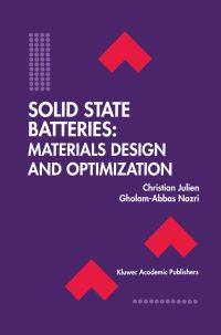 Book Cover for Solid State Batteries by Christian Julien, GholamAbbas Nazri