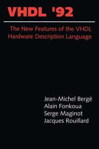 Book Cover for VHDL'92 by JeanMichel Bergé, Alain Fonkoua, Serge Maginot, Jacques Rouillard