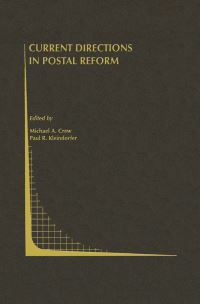 Book Cover for Current Directions in Postal Reform by Michael A Crew, Paul R Kleindorfer
