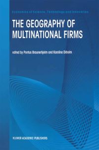 Book Cover for The Geography of Multinational Firms by Pontus Braunerhjelm, Karolina Ekholm