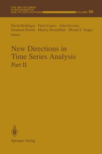 Book Cover for New Directions in Time Series Analysis by David Brillinger, Peter Caines, John Geweke, Emanuel Parzen, Murray Rosenblatt, Murad S Taqqu