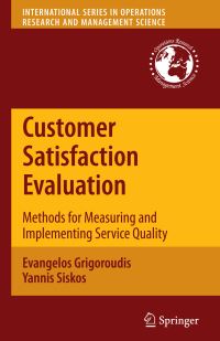 Book Cover for Customer Satisfaction Evaluation by Evangelos Grigoroudis, Yannis Siskos