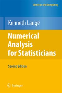 Book Cover for Numerical Analysis for Statisticians by Kenneth Lange