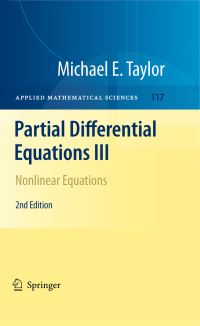 Book Cover for Partial Differential Equations III by Michael E Taylor