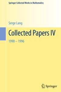 Book Cover for Collected Papers IV by Serge Lang