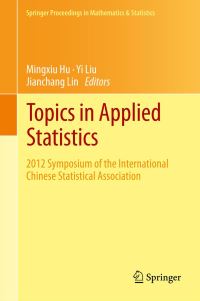 Book Cover for Topics in Applied Statistics by International Chinese Statistical Association