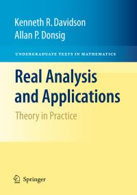 Book Cover for Real Analysis and Applications by Kenneth R Davidson, Allan P Donsig