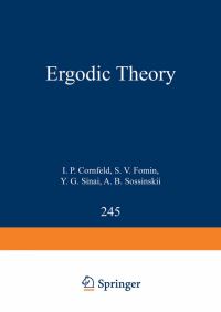 Book Cover for Ergodic Theory by I P Cornfeld, S V Fomin, Y G Sinai