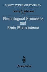 Book Cover for Phonological Processes and Brain Mechanisms by Harry Whitaker