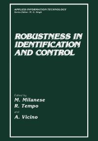 Book Cover for Robustness in Identification and Control by M Milanese