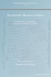 Book Cover for Algorithmic Musings in Syriac by George Anton Kiraz