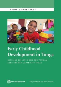 Book Cover for Early Childhood Development in Tonga by Sally Brinkman, Binh Thanh Vu