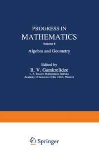 Book Cover for Progress in Mathematics by R V Gamkrelidze