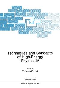 Book Cover for Techniques and Concepts of High-Energy Physics IV by Thomas Ferbel