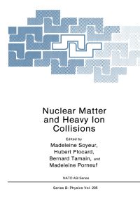 Book Cover for Nuclear Matter and Heavy Ion Collisions by Madeleine Soyeur