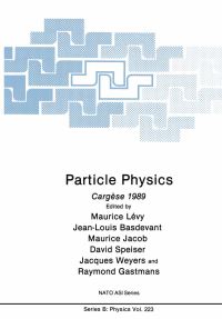 Book Cover for Particle Physics by Maurice Lévy, Jean Louis Basdevant, Maurice Jacob, David Speiser