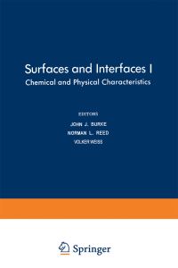 Book Cover for Surfaces and Interfaces I by John Burke