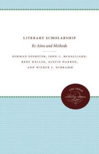 Book Cover for Literary Scholarship by Norman Foerster