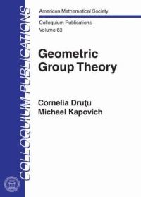 Book Cover for Geometric Group Theory by Cornelia Dru­tu, Michael Kapovich