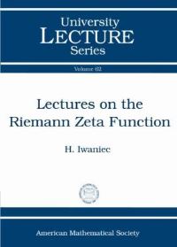 Book Cover for Lectures on the Riemann Zeta Function by Henryk Iwaniec